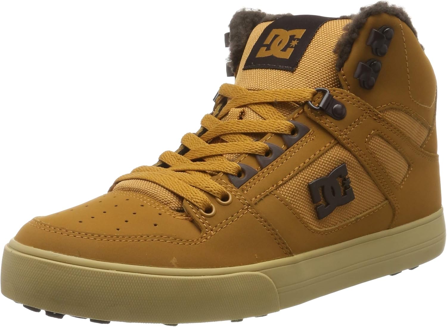 dc shoes (dcshi) 男士纯色高帮冬季滑板鞋